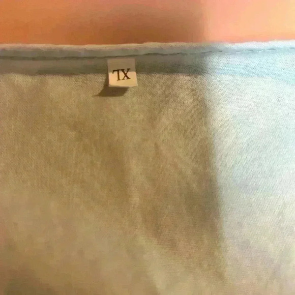 Womans Boho Baby Blue Maxi Dress w Pockets sz XL - Picture 8 of 12